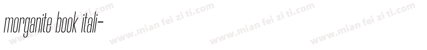 morganite book itali字体转换